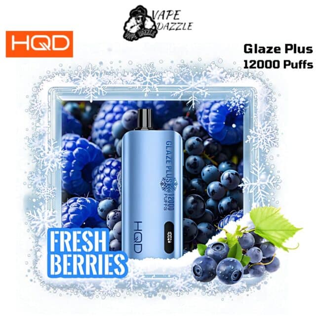 HQD Glaze Plus Fresh Berries 12000 Puffs