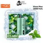 HQD Glaze Plus Ice Mint 12000 Puffs