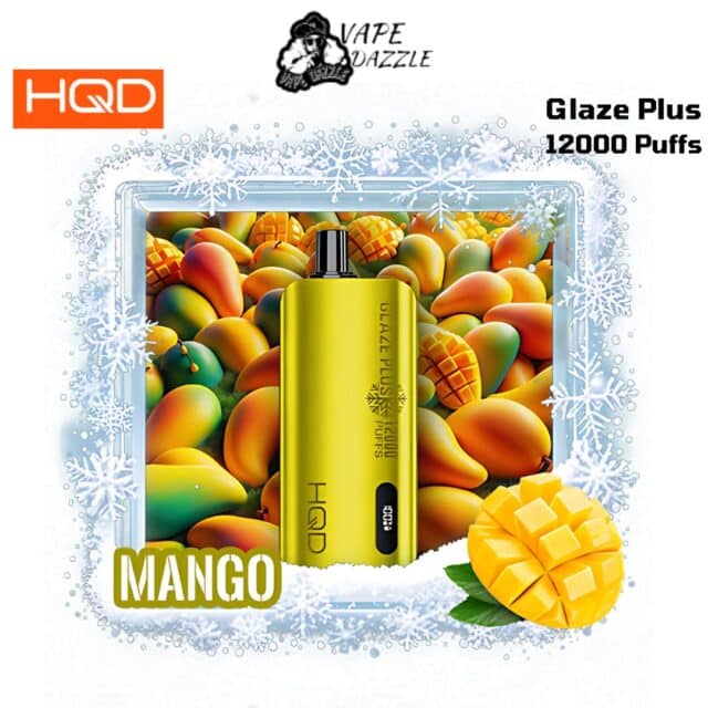 HQD Glaze Plus Mango 12000 Puffs