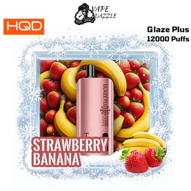 HQD Glaze Plus Strawberry Banana 12000 Puffs