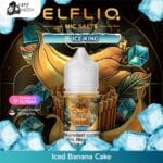 ELFLIQ NIC SALTS Iced Banana Cake 30ML