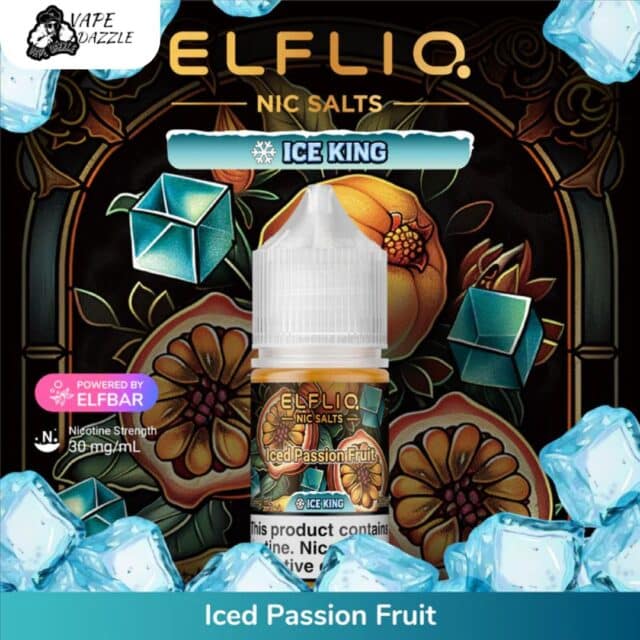 ELFLIQ NIC SALTS Iced Passion Fruit 30ML