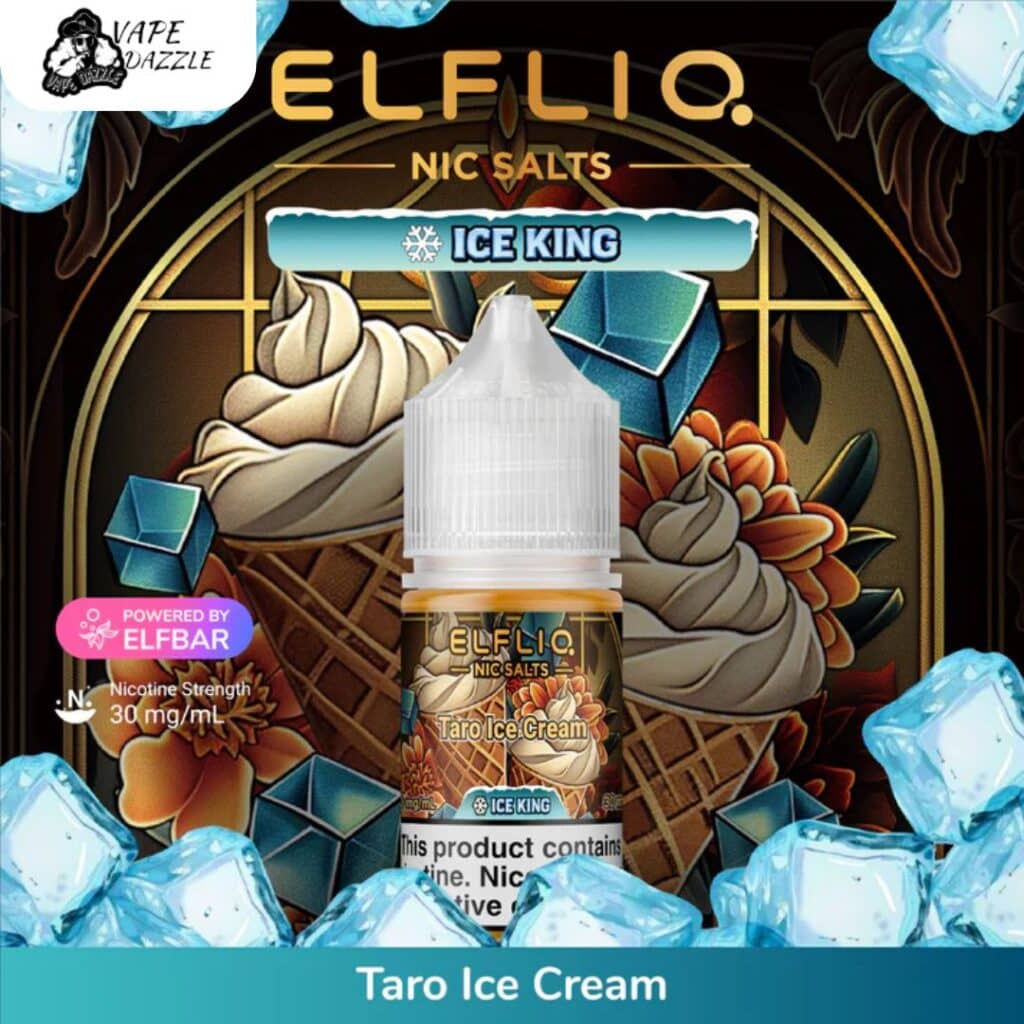 ELFLIQ NIC SALTS Taro Ice Cream 30ML