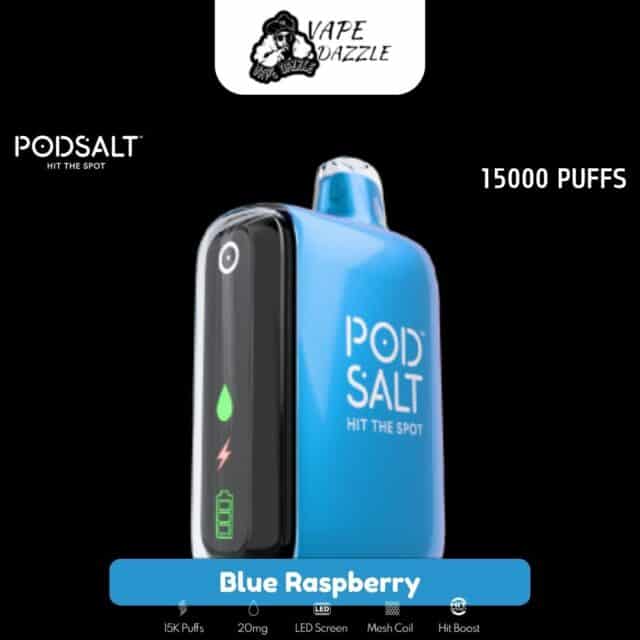 Pod Salt Blue Raspberry 15000 Puffs