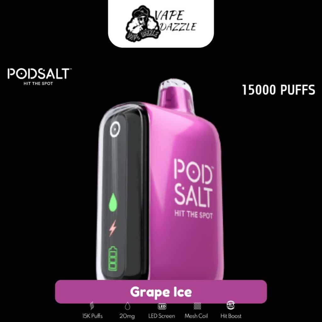 Pod Salt Grape Ice 15000 Puffs