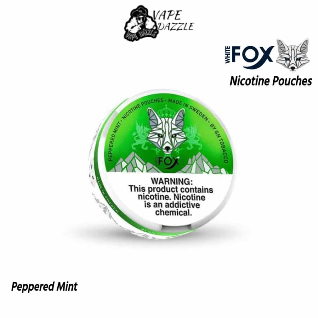 White Fox Peppered Mint Nicotine Pouches