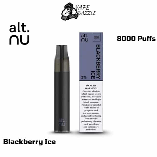 Alt nu Blackberry Ice 8000 Puffs Disposable Vape