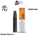 Alt nu Bright Tobacco 8000 Puffs Disposable Vape