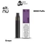 Alt nu Grape 8000 Puffs Disposable Vape