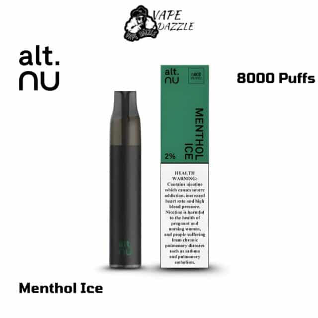 Alt nu Menthol Ice 8000 Puffs Disposable Vape