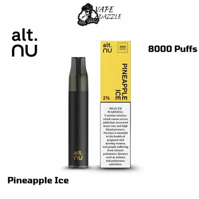 Alt nu Pineapple Ice 8000 Puffs Disposable Vape