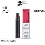 Alt nu Strawberry Ice 8000 Puffs Disposable Vape