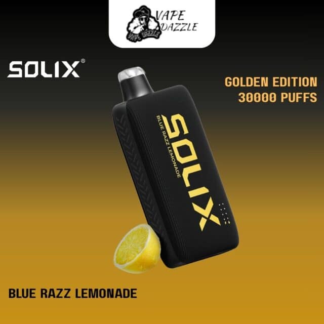 Solix Golden Edition Blue Razz Lemonade 30000 Puffs