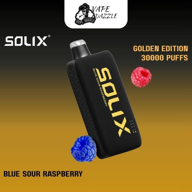 Solix Golden Edition Blue Sour Raspberry 30000 Puffs