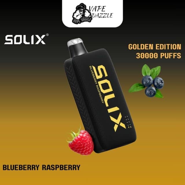 Solix Golden Edition Blueberry Raspberry 30000 Puffs