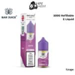 Bar Juice 5000 Refillable Grape E Liquid