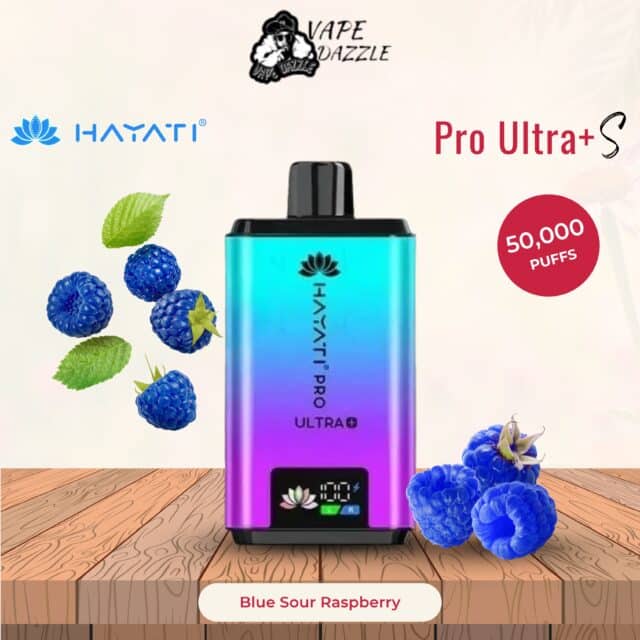 Hayati Pro Ultra+ S Blue Sour Raspberry 50000 Puffs