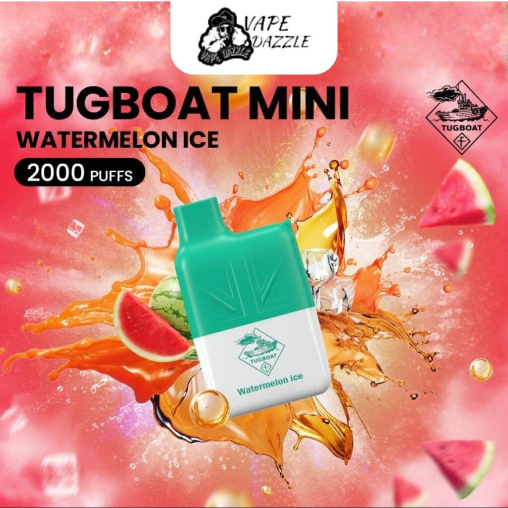 Tugboat Mini Watermelon Ice 2000 Puffs