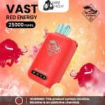 Tugboat Vast Red Energy 25000 Puffs