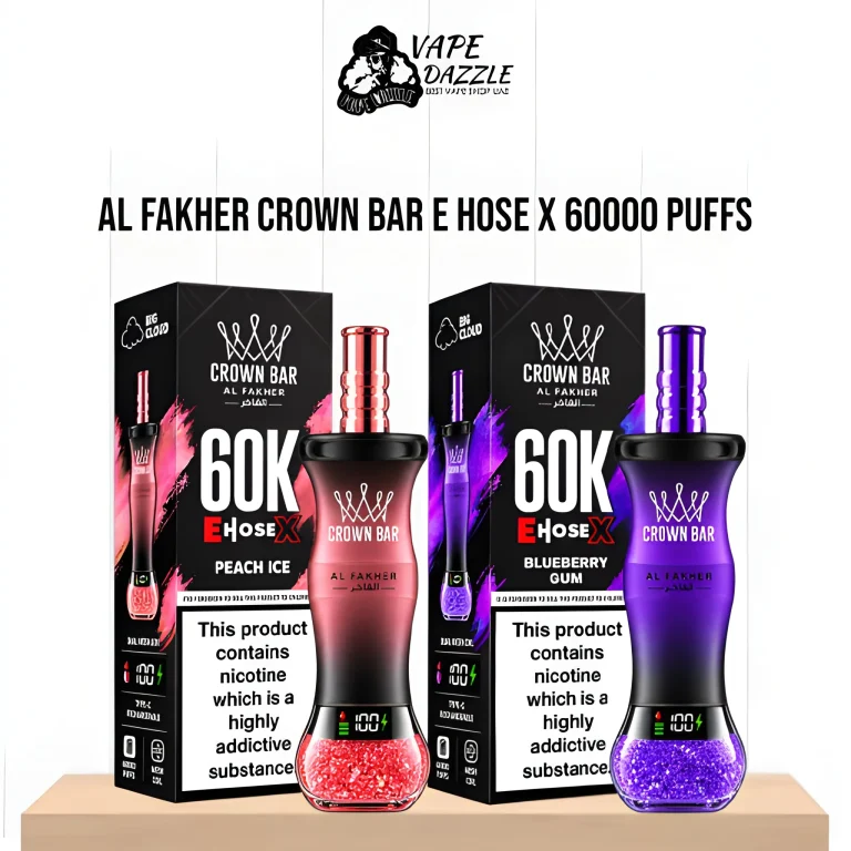 AL Fakher Crown Bar E Hose X 60000 Puffs Disposable