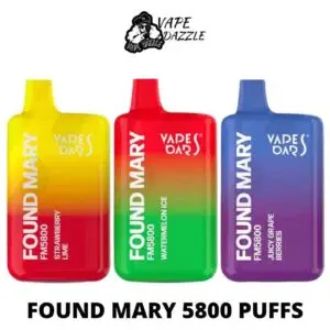 Vapes Bars Found Mary 5800 Puffs 20MG vape