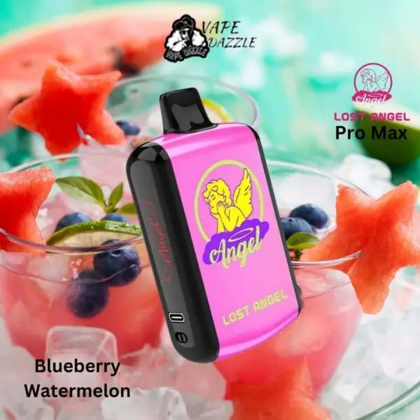 lost angel watermelon bubblegum vape Pro Max 20000 Puffs disposable UAE Choose Your Nicotine Level:55mg Feelm Tech Pods Cannabinoid Blend 2g Disposable