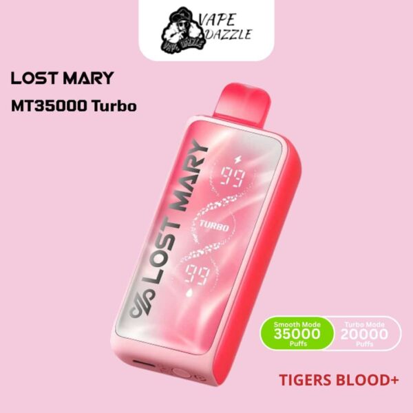 elf bar vape uk Lost Mary MT35K Turbo Tigers Blood Disposable Vape, 35,000 Puffs Similar  Products main image 0