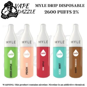 MYLE DRIP 2600 puffs Disposable Device 2% IN DUBAi
