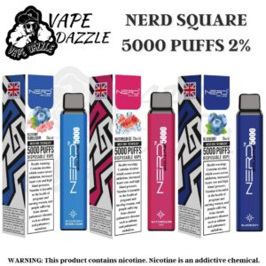 NERD SQUARE 5000 PUFFS 2% NICOTINE IN UAE