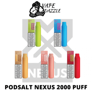 NEXUS DISPOSABLE VAPE (20MG – 2000 PUFFS) BY PODSALT