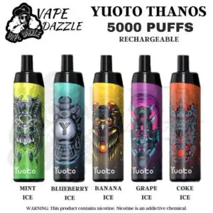 Yuoto Thanos 5000 Puffs 650mAh 14ml Liquid Capacity Disposable Vape Buy in Dubai UAE Shop
