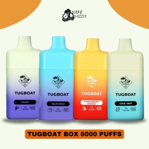 Tugboat Box 6000 Puffs New Disposable Vape - vapdazzle