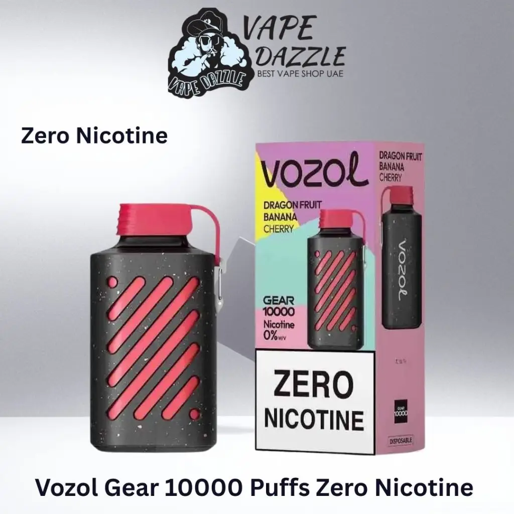 Vozol Gear 10000 Puffs Zero Nicotine Dragon Fruit Banana Cherry