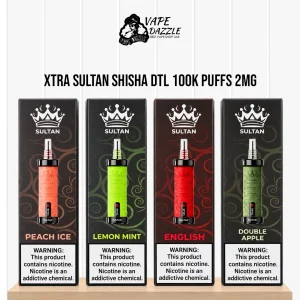 Sultan Shisha 100k Puffs Disposable Vape 2mg in Dubai