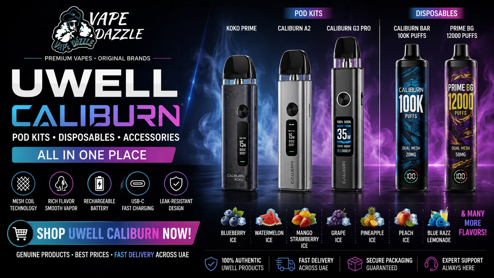 Uwell Caliburn Devices