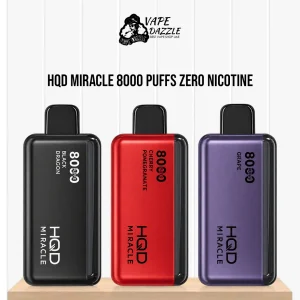 HQD Miracle 8000 Puffs Zero Nicotine (0%) Disposable Vape