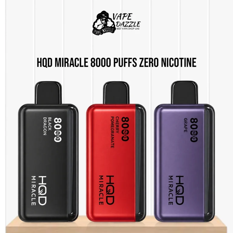 HQD Miracle 8000 Puffs Zero Nicotine (0%) Disposable Vape