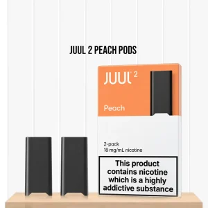 JUUL 2 Peach Pods 2pcs Pack | 18mg Salt Nicotine