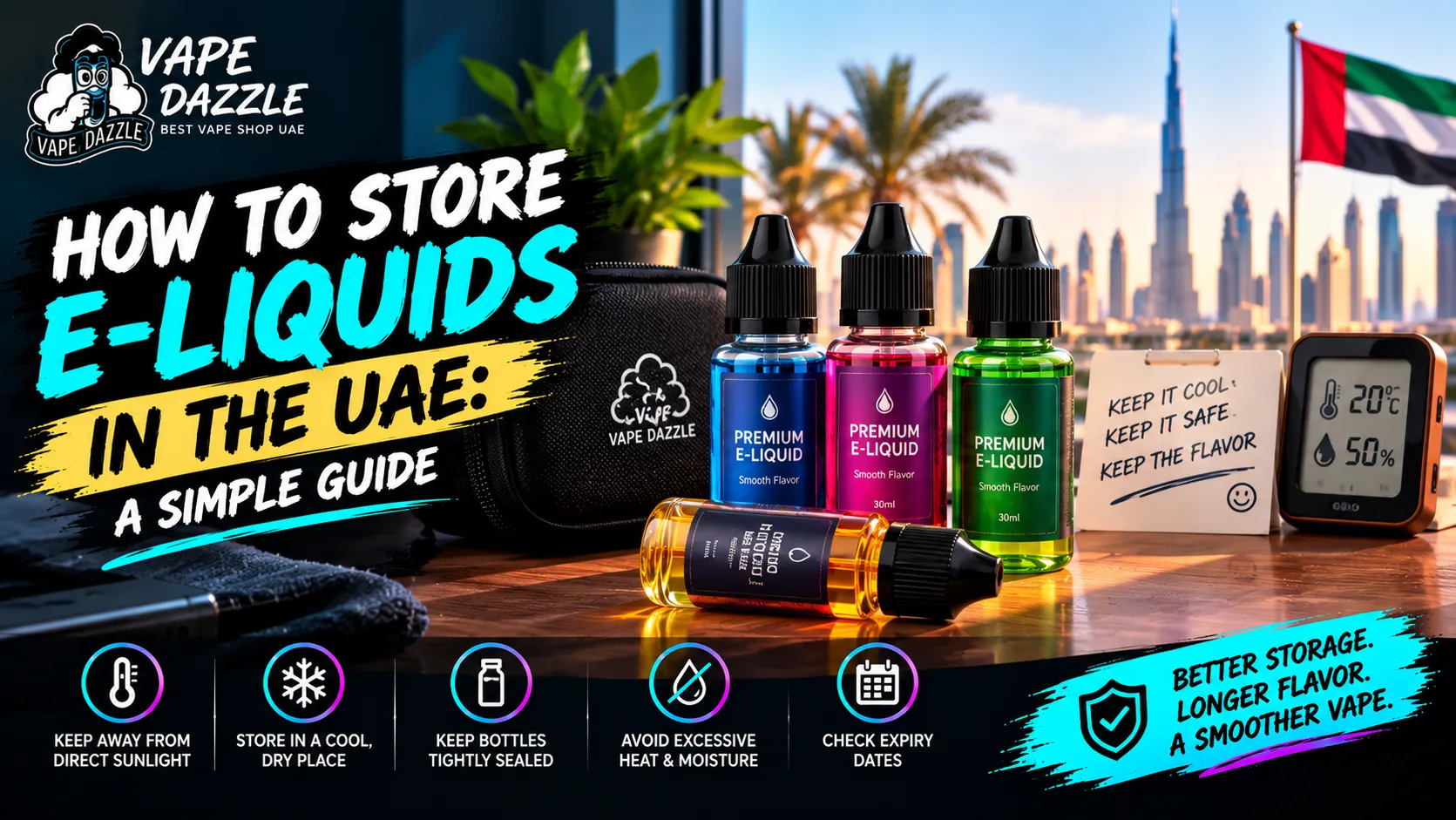 How to Store E-Liquids in the UAE