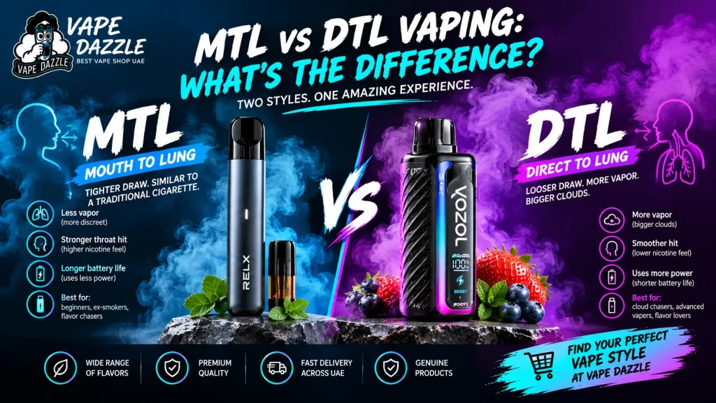 MTL vs DTL Vaping